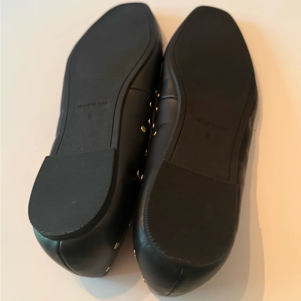 Kenneth Cole Black Studded Mary Jane Flats Women’s 8 New Without Box